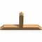 Ekena Millwork Portland Timber Gable Bracket, Western Red Cedar, 36"W x 18"H x 3 1/2"D x 3 1/2"F, 12/12 Pitch GBW036X18X0404POR00SWR - alternate 5